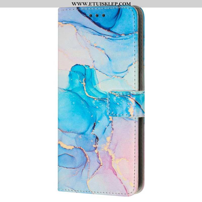 Etui Folio do iPhone 15 Pro Max Styl Marmurkowy